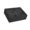 Small Matte Black Ceramic Wall Mounted or Drop In Bathroom Sink